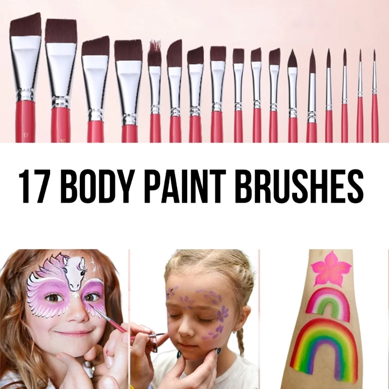 7/10/17 pezzi pennelli set pennelli per acquerello pennelli per pittura multifunzionale in nylon per capelli pennelli per