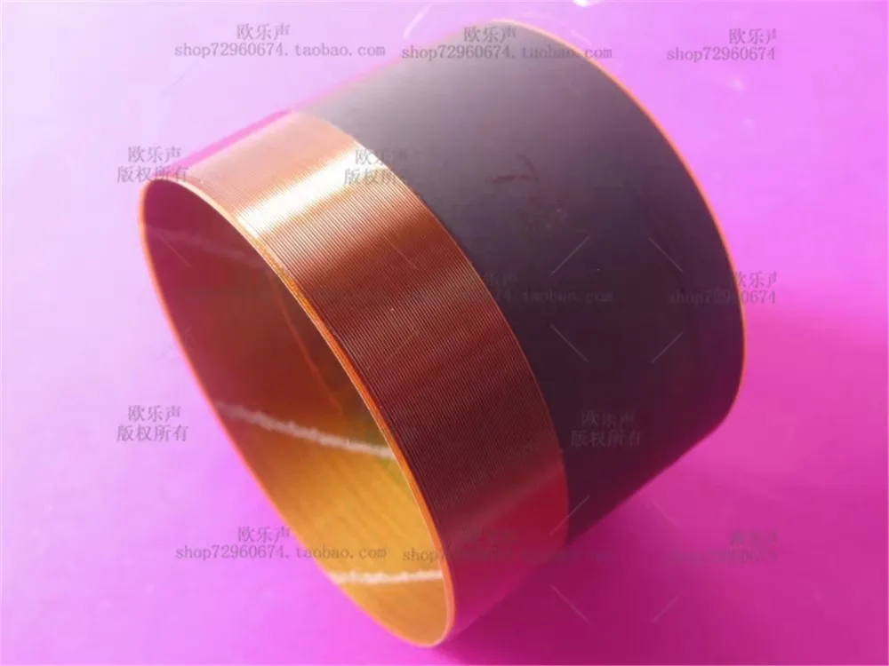 GHXAMP 2PCS 76.2mm Bass Voice Coil with Fiberglass 76-Core High-Temperature Resistant Round Copper Wire 55mm Height
