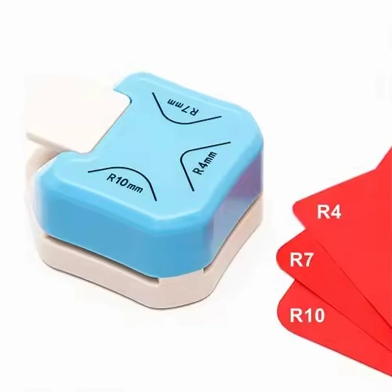 

3-In-1 Mini Corner Rounder Punch R4/R7/R10 Round Corner Cutter Trimmer For Card Making Rounder Design Scrapbook DIY Paper Craft