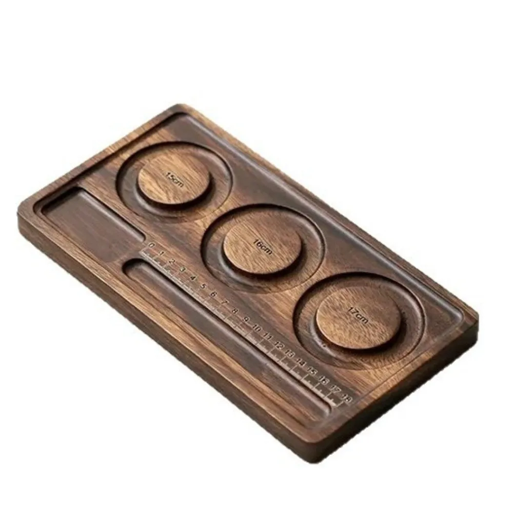 

Wood Bracelet Sizing Tray Sturdy Vintage Wooden Jewelry Tray Thickened with Scale Bead Board Storage Containers