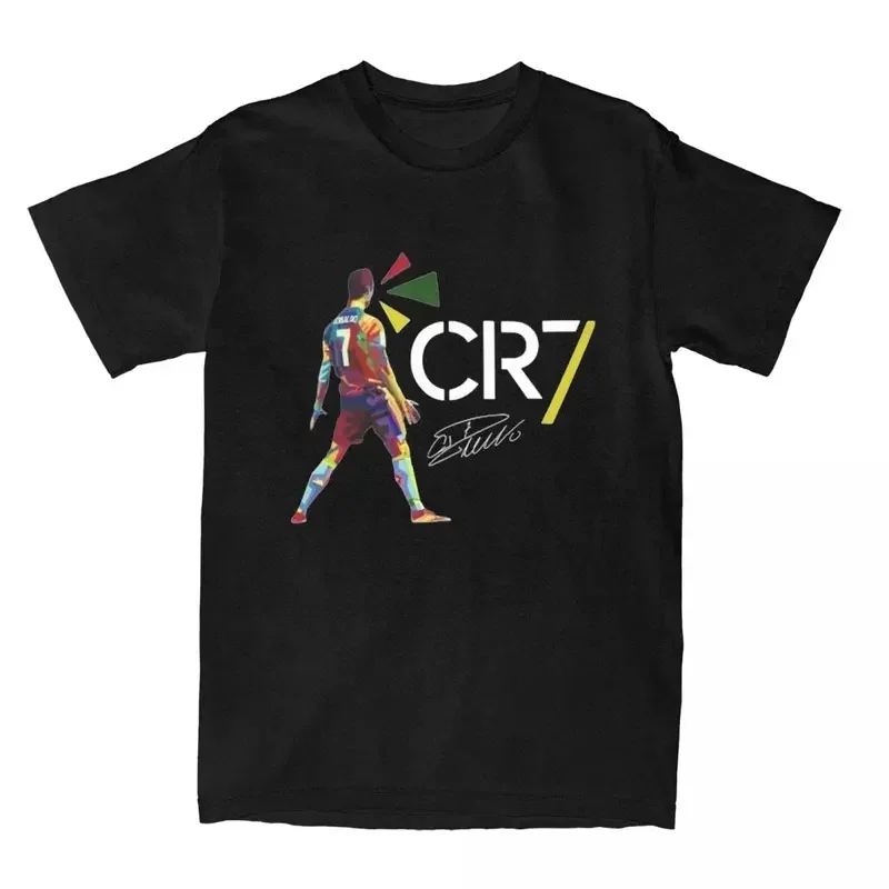 Y2K CR7 cristianoed ronaldoed signature T-shirt men Y2K basic cotton T-shirts beach o-neck fashion tees plus size clothes