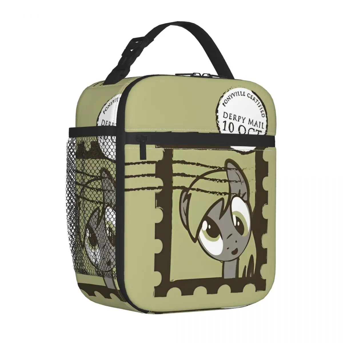 

Derpy Hooves Insulated Lunch Bags Thermal Bag Reusable Meal Container Ponies friendship is magic Large Tote Lunch Box Food Bag