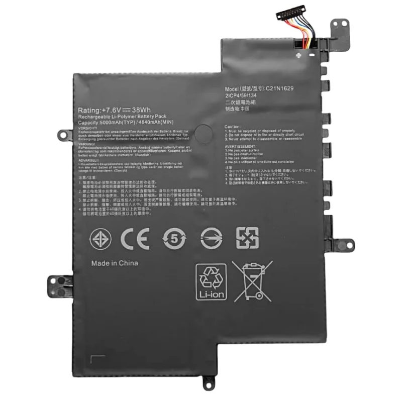 7.6V 38Wh New Laptop Battery C21N1629 For ASUS C223NA E203MAH E203MA E203N E203NA L203NA R207NA R203MA 0B200-02500000