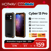 [Ship From Germany] HOTWAV Cyber 13 Pro 150LM Flashlight Rugged Smartphone 150LM 6.6'' FHD+ 2K MobilePhone 10800mAh Cellphone