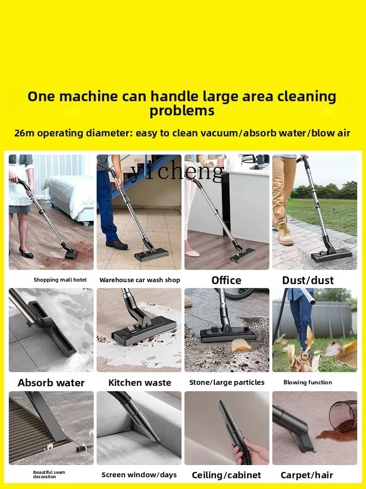 ZZ Staubsauger Haushalt großer Saugwasserfilter Saugen und Abschleppen spezieller Teppich zum Öffnen von Abfällen und Saugen Katze