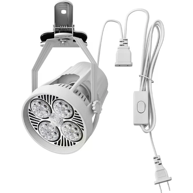 

PAR30 LED E27 Кронштейн трекового светильника Основание 2-проводной рельсовый держатель потолочных светильников Магазин одежды Гостиная Сменная розетка для прожектора