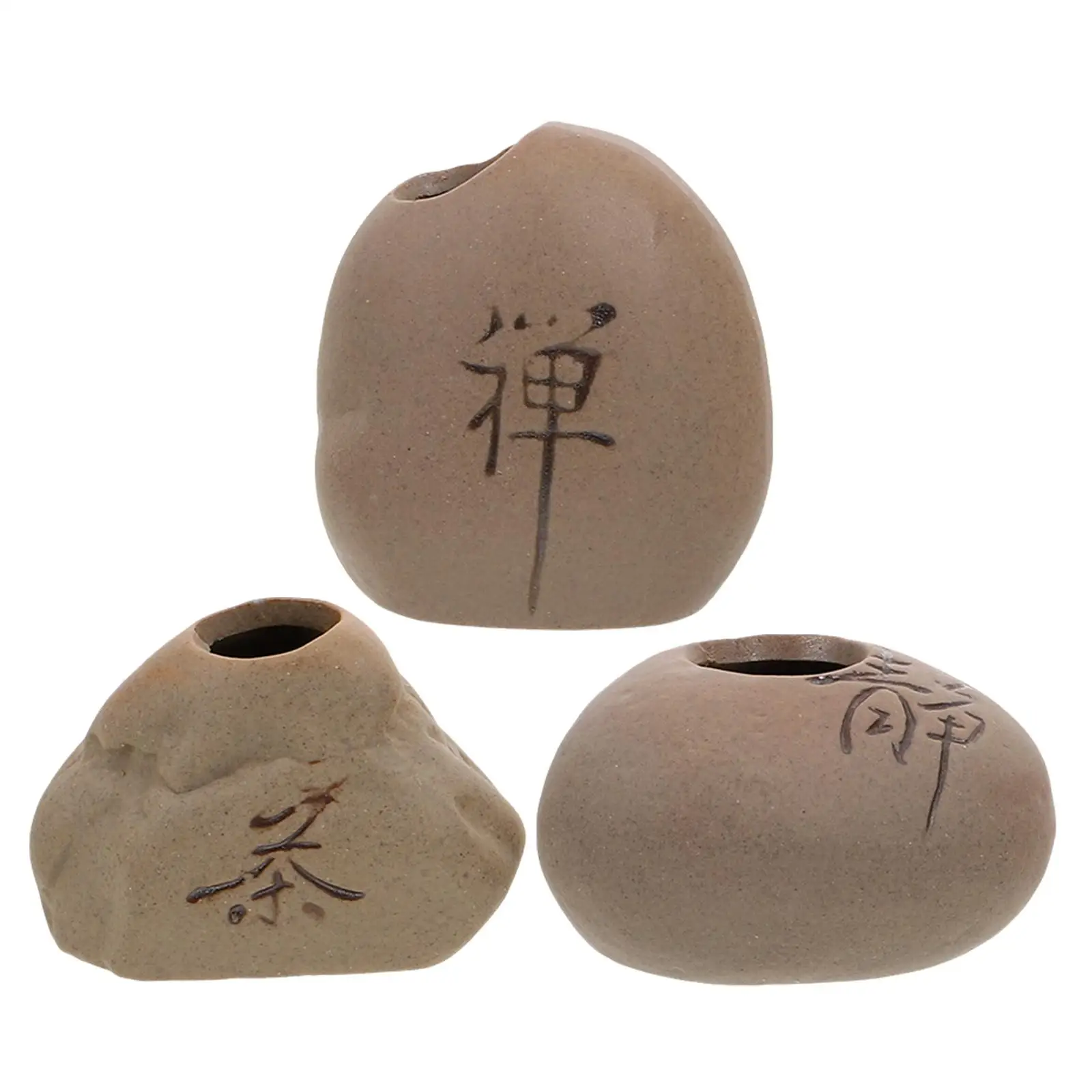 

3 Pcs Vase Flowers Kitchen Decor Desk Coffee Table Decorations Floral Vintage Mini Ceramics Chinese