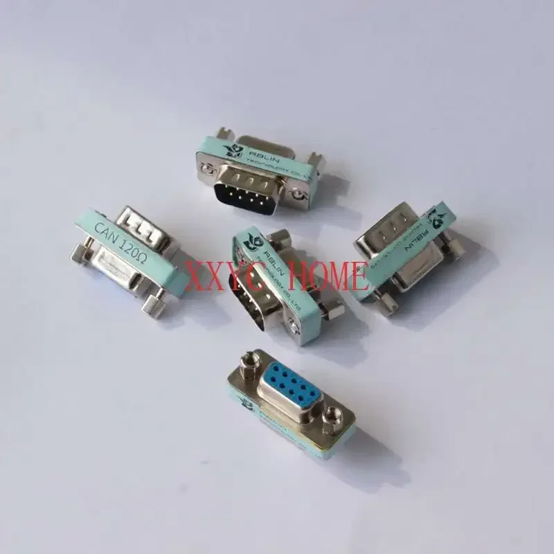 10pcs/lot DB9 Type Male to Female CAN Network Terminal Resistance Compatible with RS485 Built-in 120 Ohm