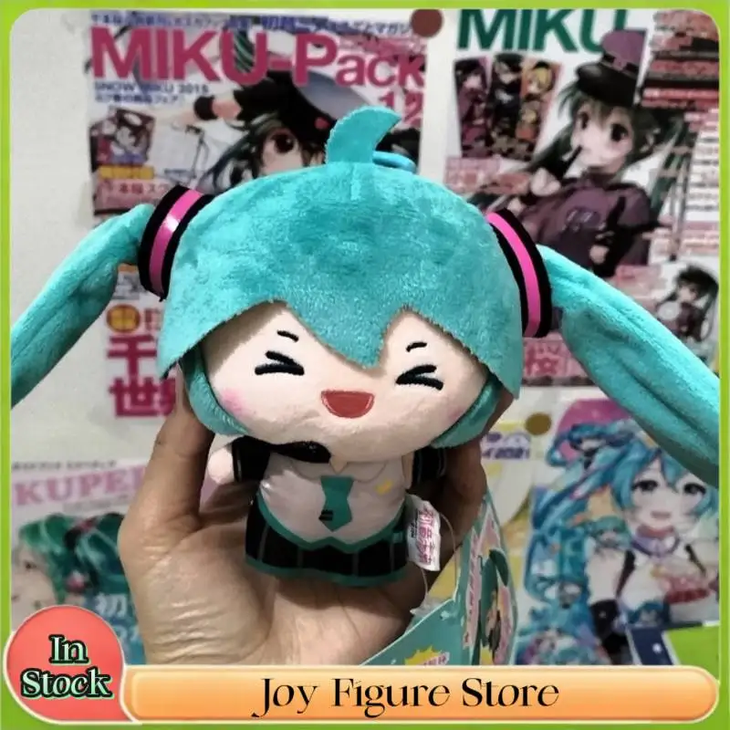 

New Kawaii Hatsune Miku Plush Keychain Cartoon Double Ponytail Rotation Doll Toys Bag Accessory Decoration Doll Birthday Gifts
