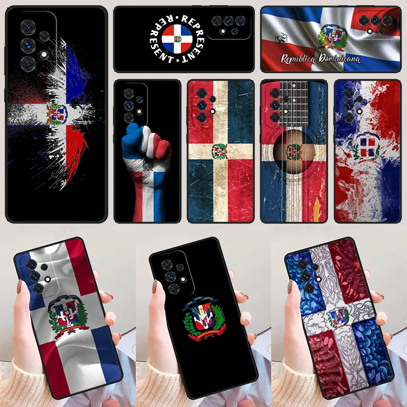 Dominican Republic Flag For Samsung Galaxy A52 A72 A73 A20e A21S A50 A70 A11 A12 A42 A31 A40 A51 A71 A32 A80 A91 Phone Case