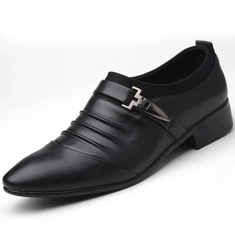 amazon men's dress shoes black Amazon.com | Men's Black Dress Shoes Dress Oxford Shoes for Men Lace Up Round Toe Genuine Leather Cap Toe Shoes Anti-Slip Slip Resistant Rubber Sole Low Top Non Slip Prom(6)
