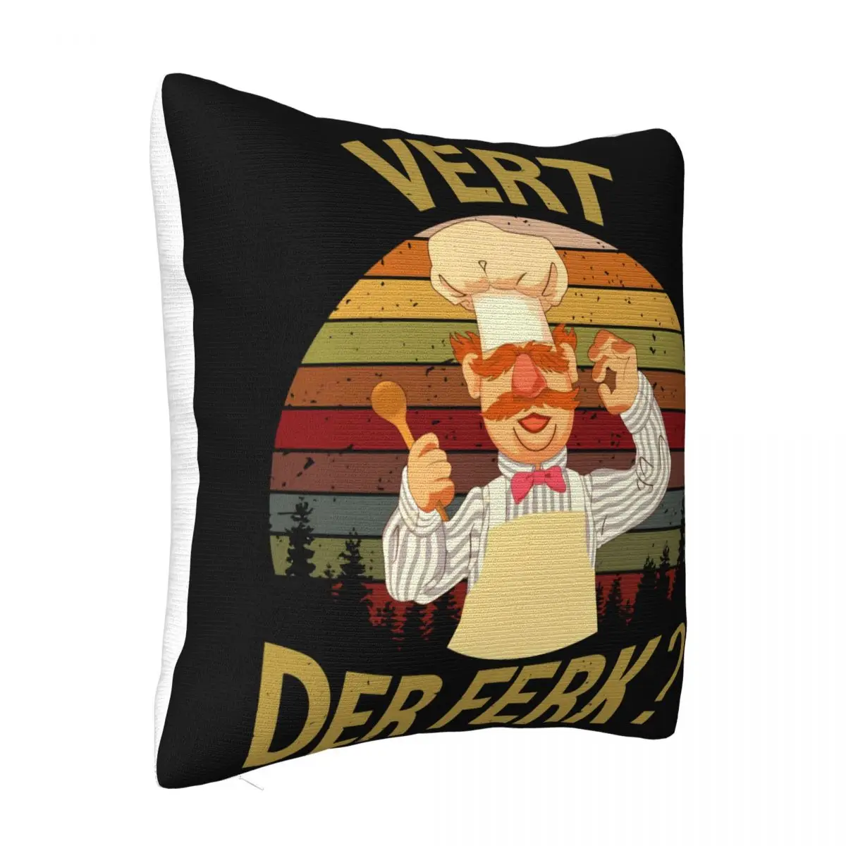 Vert De Ferk Funny Chef Top Swedish Cooking Bbq Food Cook Baking Animal Slogan Present Best Selling Pillow Case