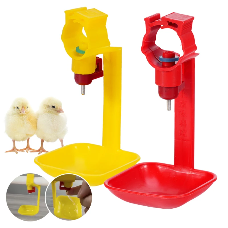 

10/15 шт. автоматическая поилка для курицы, подвесная чашка для питья, пластиковая поилка для голубей, шариковые соски, чашки для питья птицы
