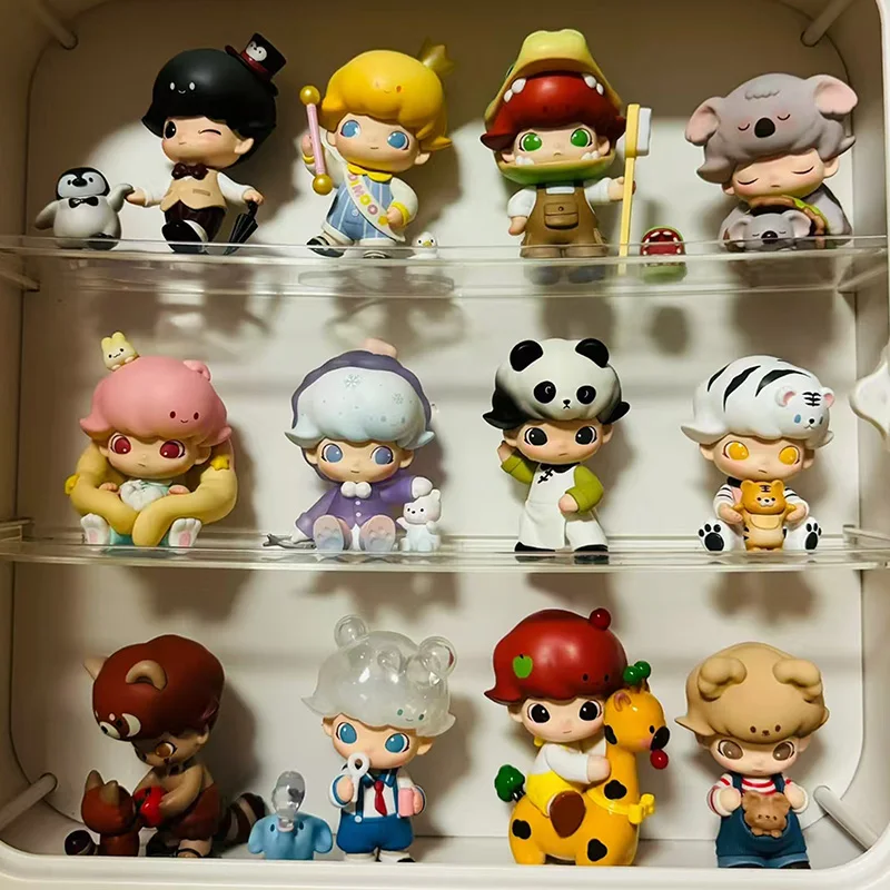 

POP MART Dimoo Animal Kingdom Series: Модная коллекционная фигурка-сюрприз (случайный выбор) из серии Anime Action Figure Blind Random Box Toys