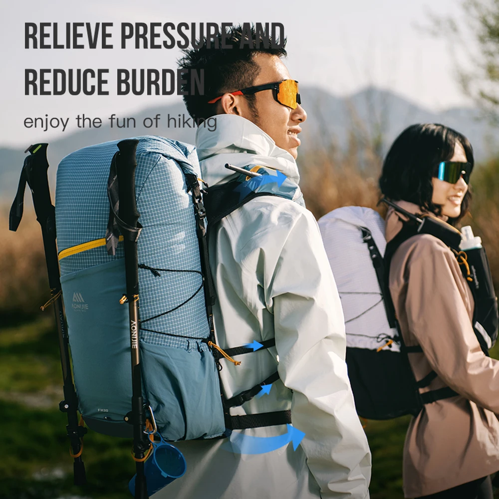 AONIJIE 30L senderismo montaña bolsa paquete ultraligero para hombres mujeres gran capacidad Trail Running Camping mochila FH2530