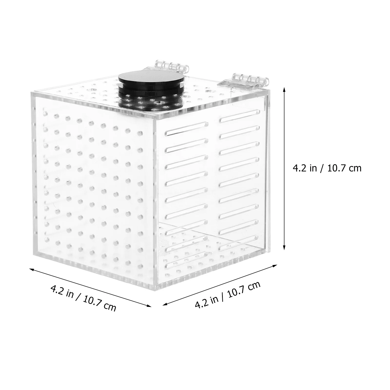 

1Pcs Fish Isolation Box Magnetic Aquarium Incubator Clear Design 15mm Glass Thickness Small Fish Survival Rate Enhancer
