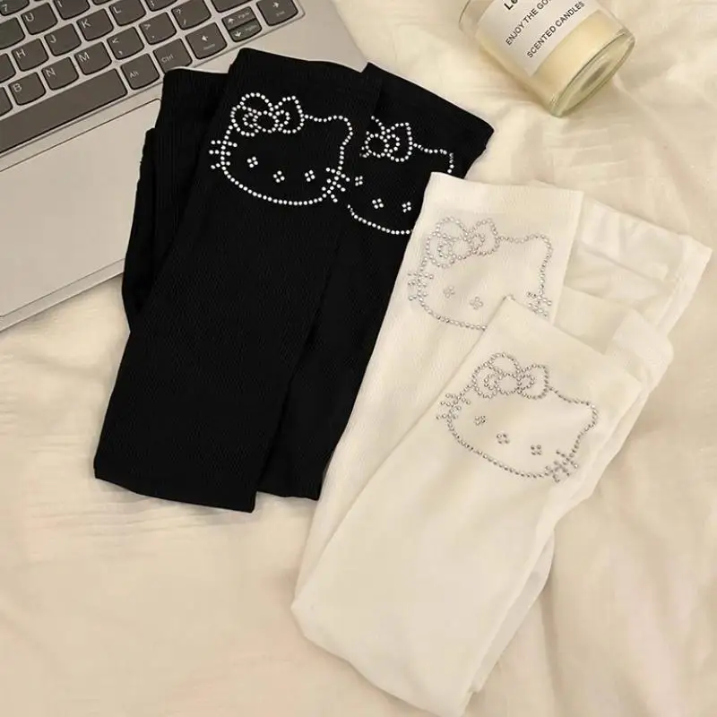 Hello Kitty Ijsstof Anti-Uv Zonnebrandcrème Hardlopen Fietsen Mouw Compressiemouwen Dames Outdoor Zomer Rijden Ademend Cadeau