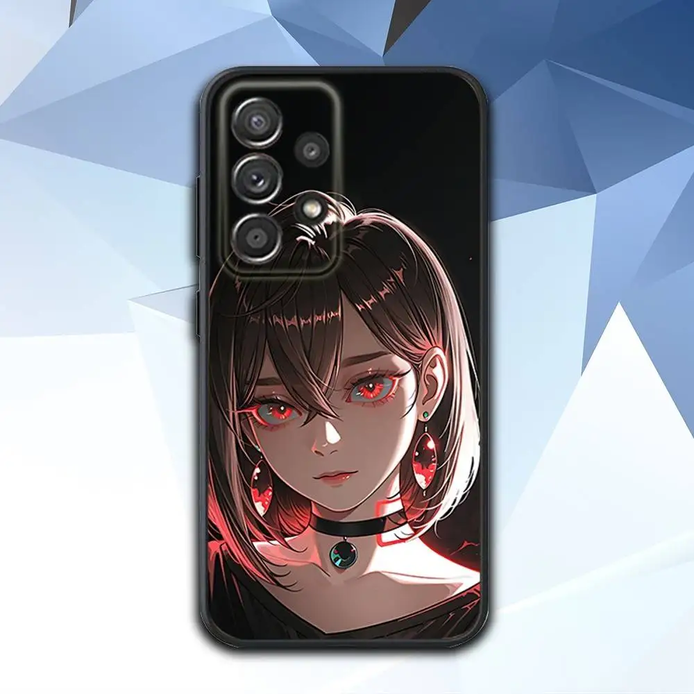 حافظة هاتف أنيمي M-Momo Ayase لهاتف سامسونج S 25,24,23,22,30,21,10,9,Ultra,Plus,Lite,FE,4,5G حافظة سوداء ناعمة