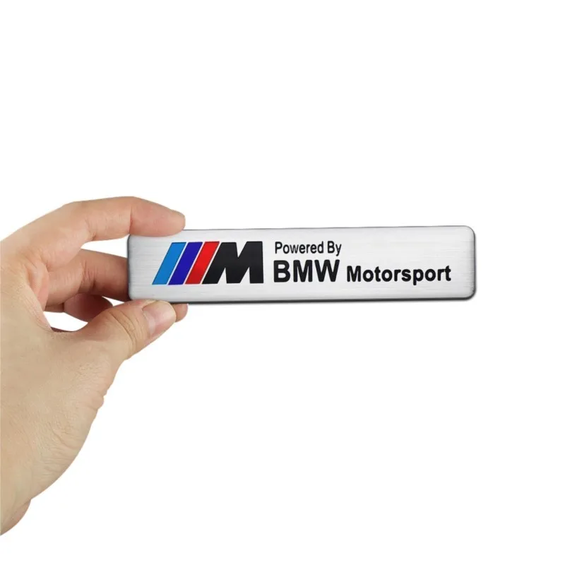 Car Styling 3D Aluminum Emblem Trunk Side Body Sticker Auto Accessories For BMW M Motorsport Performance M3 M5 M6 F01 F20 F10 X1