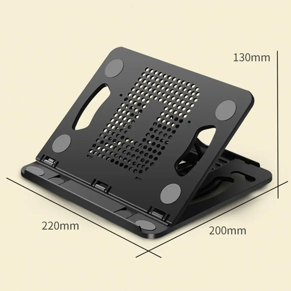 Height Adjustable Laptop Stand Ergonomic Laptop Stand with 360-degree Rotating Base Adjustable Angle Notebook Riser Hollow Heat