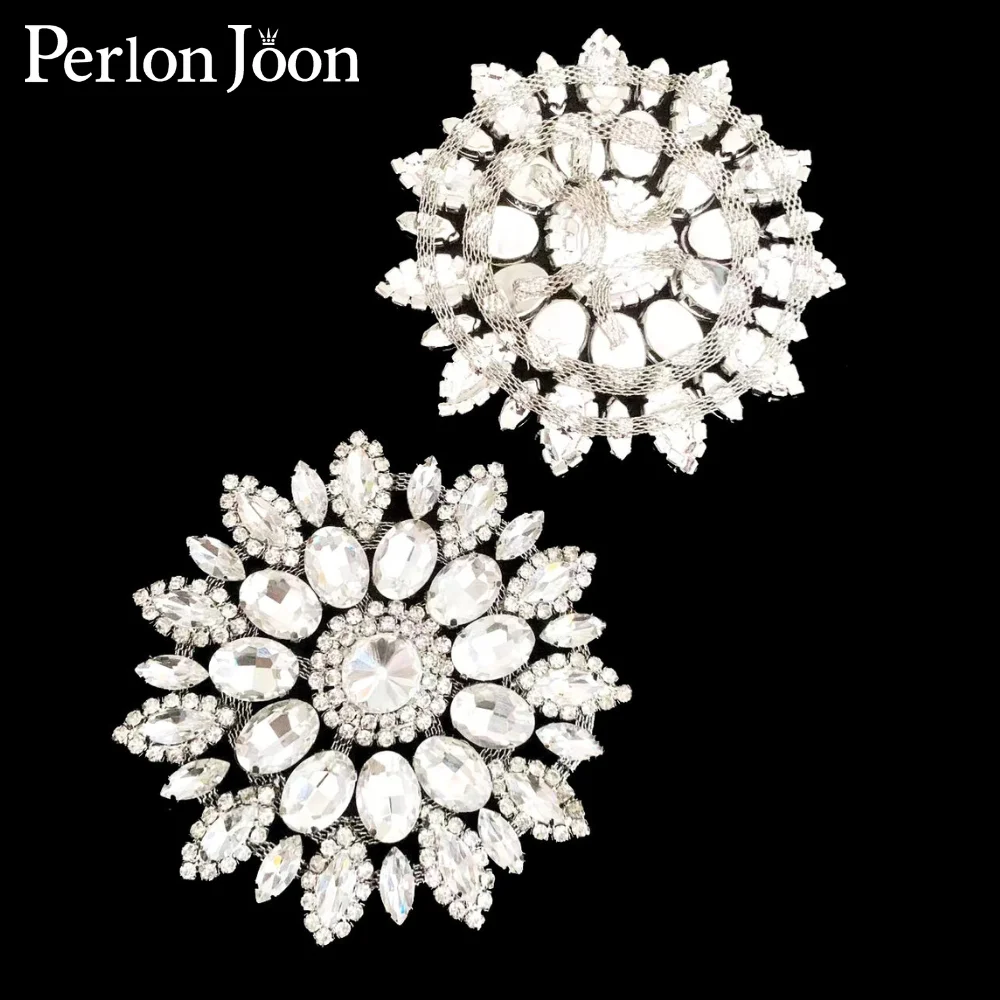 Rhinestone Inlaid Sunflower Decorative AB Coloured Diamond Horse Eye Five Flowers Jewelry Burnout Accessories Clothing XZ003