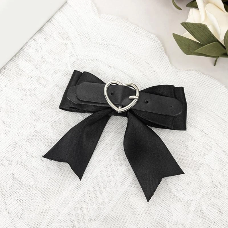 

Elegant Sweet Girly Bow Hair Clip Lace Bowknot Large Bow Ponytail Holder 15UB