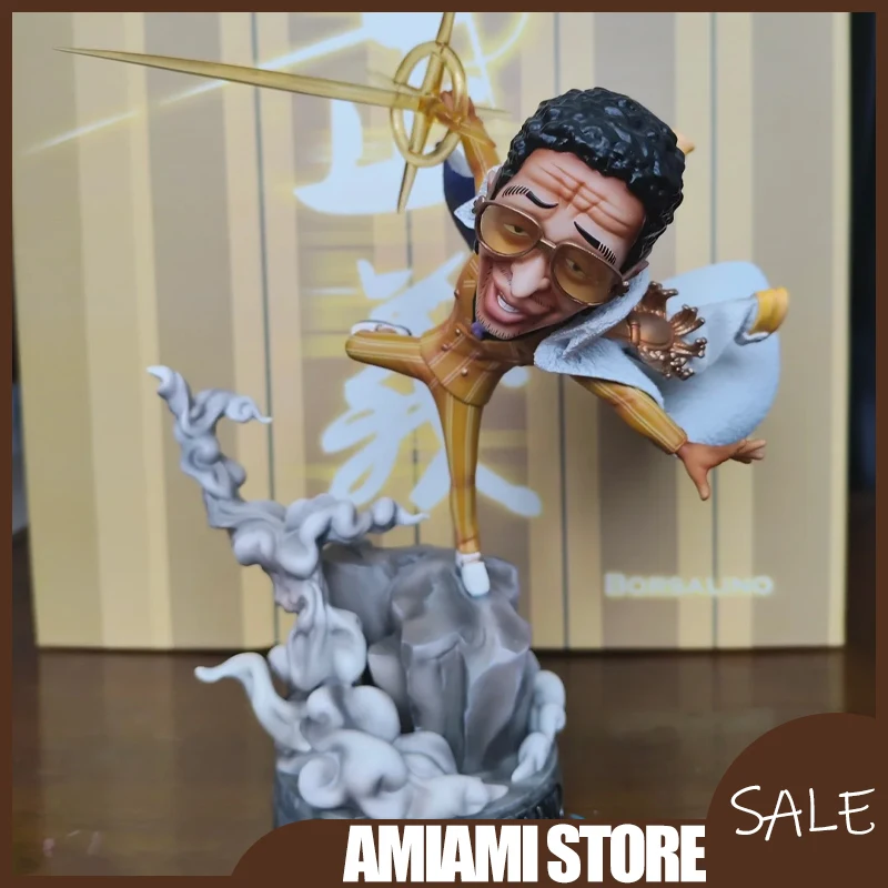 

22 см цельная фигурка темно-синего цвета Admiral Sakazuki LBS, статуя Akainu, модель аниме, коллекционные украшения, игрушки, подарок на Рождество и день рождения