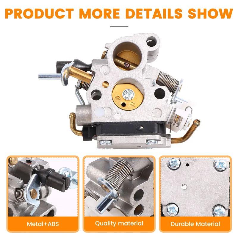

AB34-Chainsaw Carburetor Withair Filter 506450501 C1T-EL41A Forhusqvarna 435 440 435E 135 Jonsared CS410 CS2240 Chainsaw