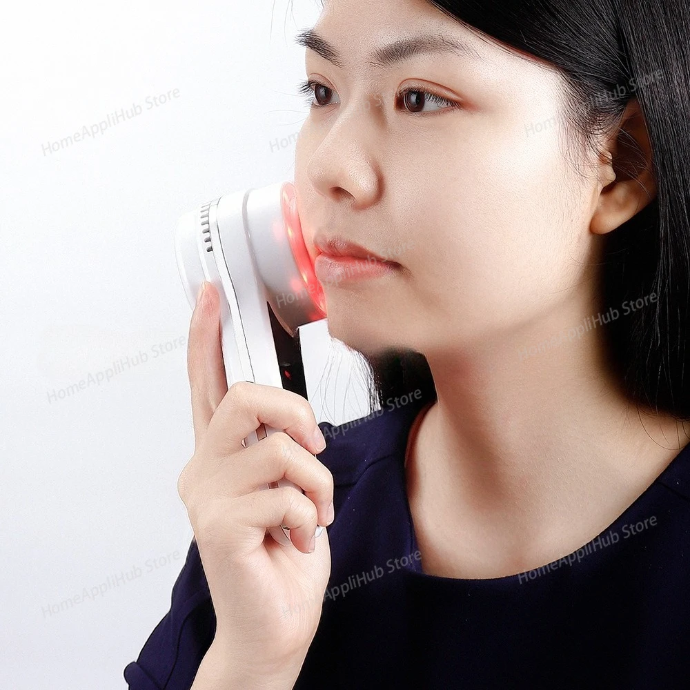 Hot and Cold Therapy Infusion Device - Colored Light Beauty Instrument for Pore Minimization Beauty Machine