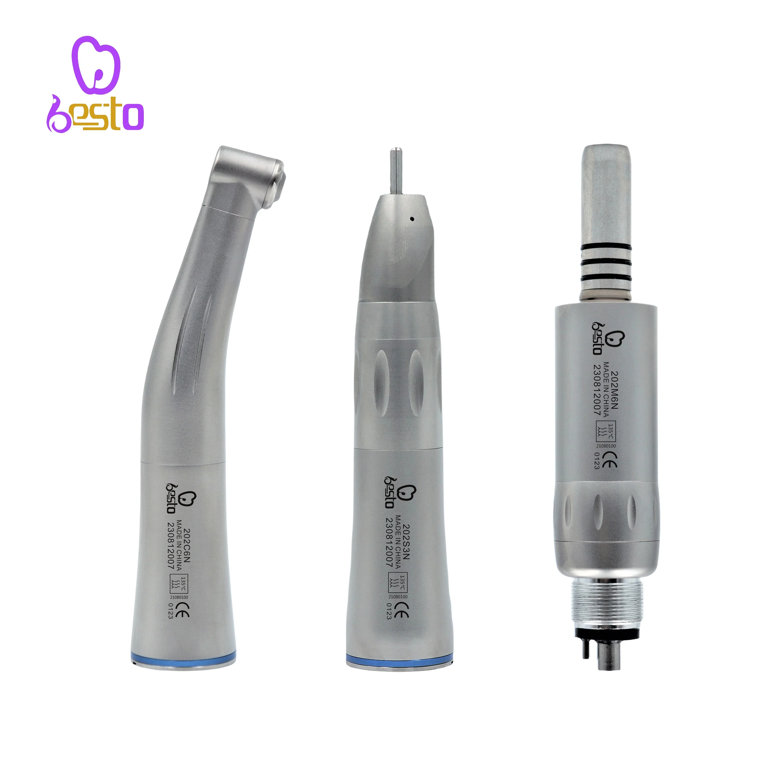 den tal Low Speed Handpiece Air Turbine Kit Internal Water Spray 4 Holes Air Motor Contra Angle Straight Handpieces