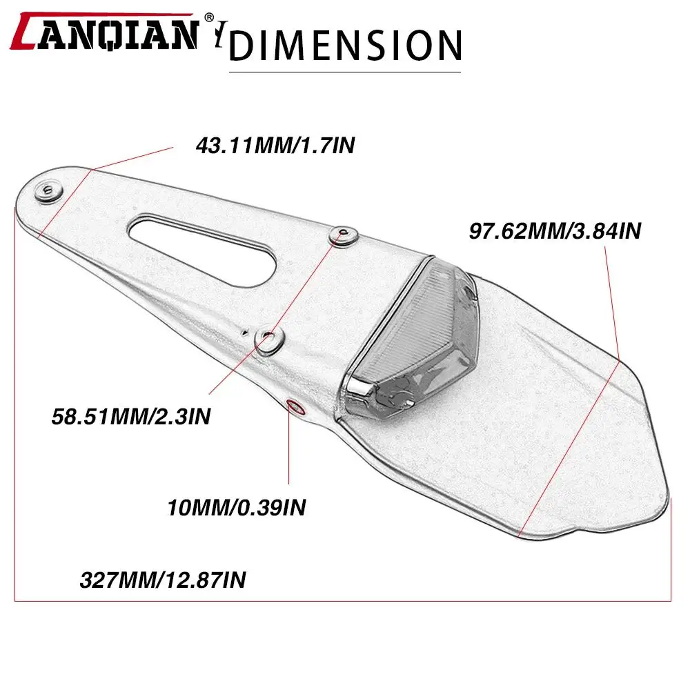 Motorcycle Waterproof Tail Light Integrated Turn Signal For Suzuki V-Strom 650 XT BMW G450X HUSQVARNA DRZ40 TE250 RMZ250 TE300