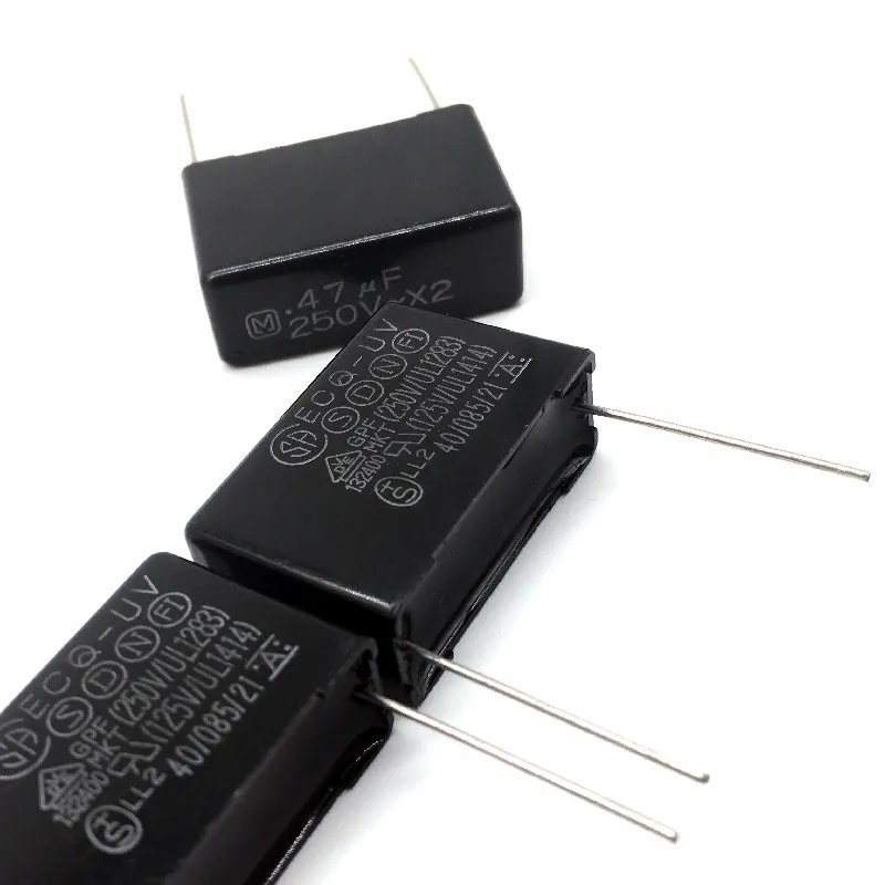 パナソニック製フィルムコンデンサ-474-047uf-470nf-250v-275v-28mm-50個入り