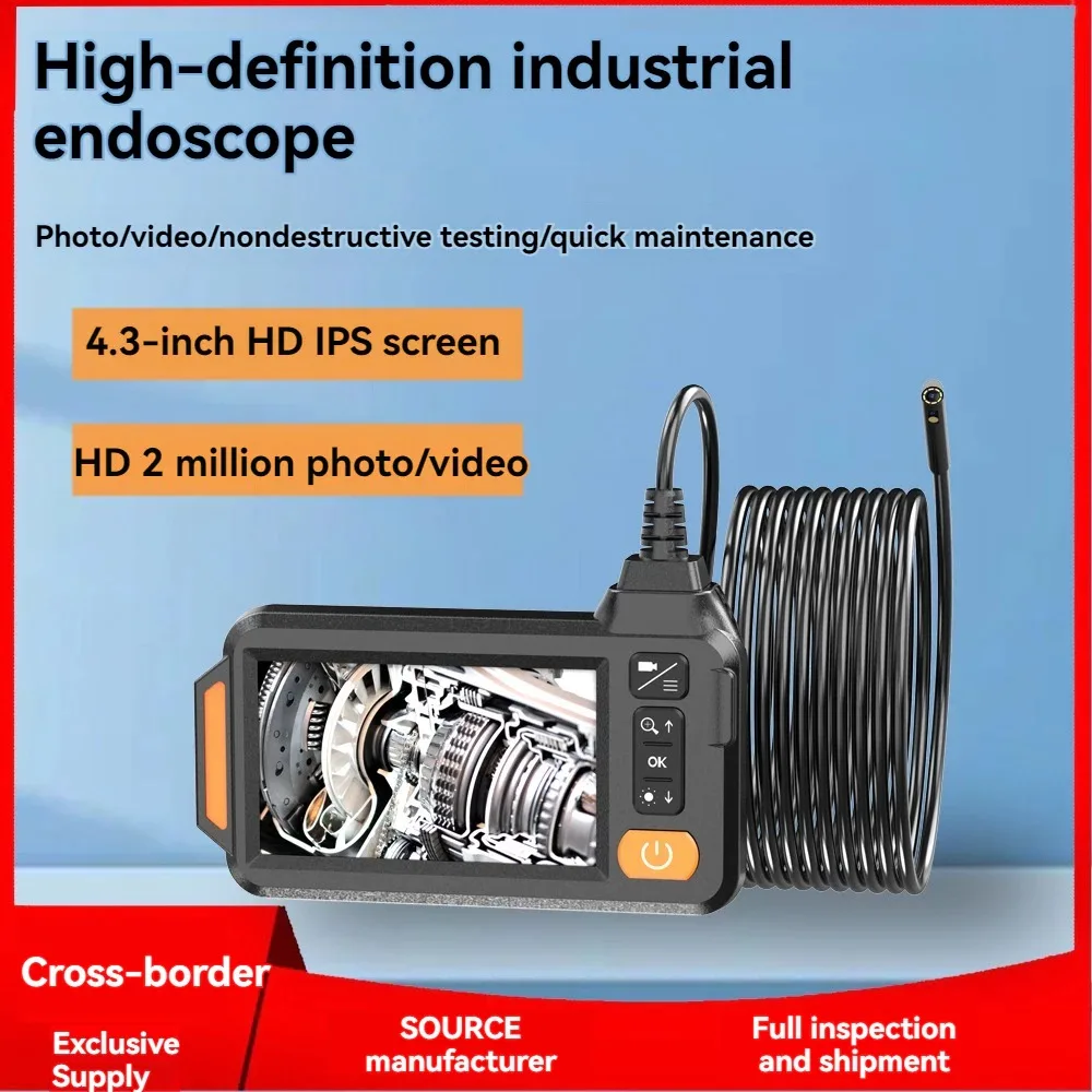 

200w 8MM HD pixel Industrial Endoscope dual-lens engine camera car maintenance pipeline downpipe industrial detector endoscope