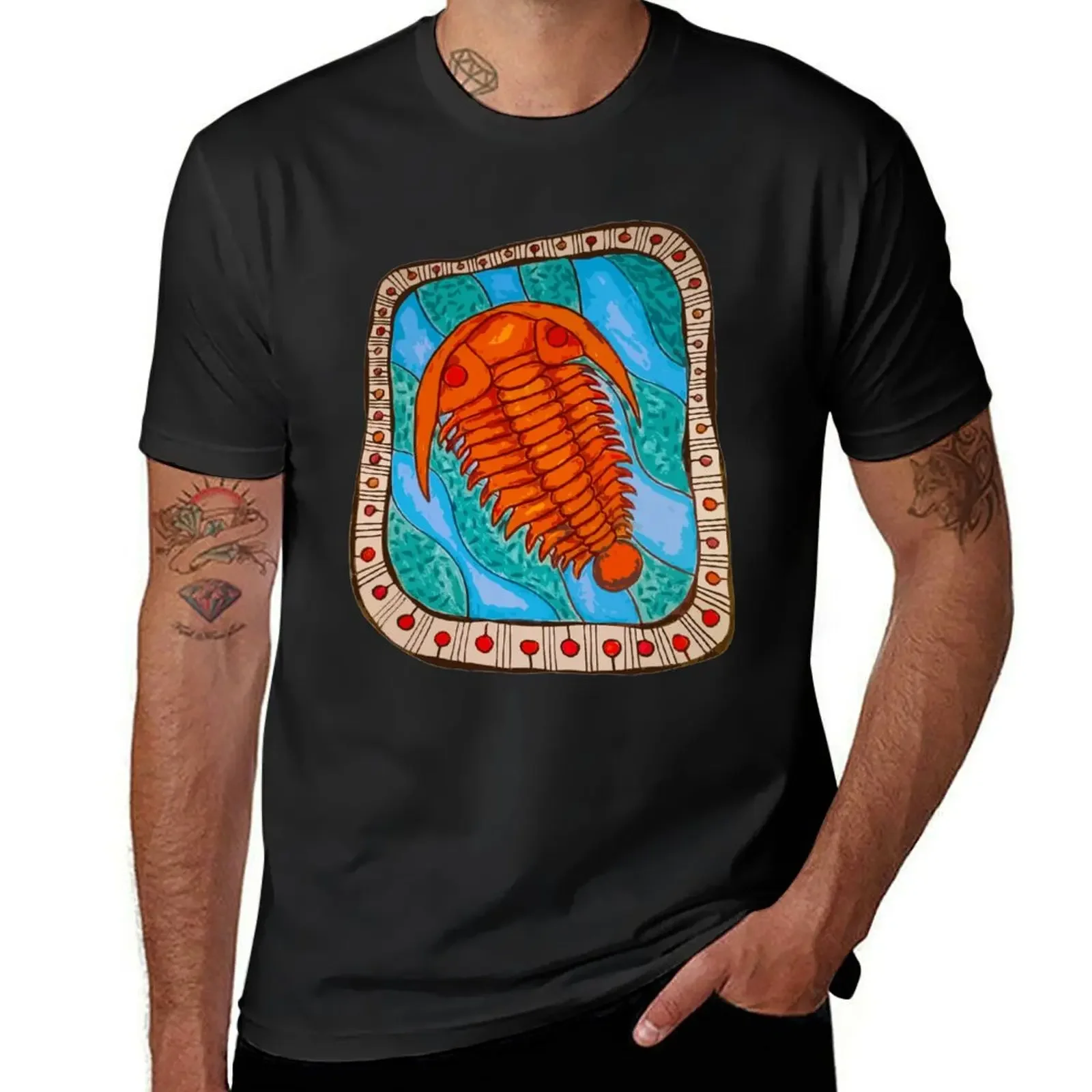 Trilobite Fossil T-Shirt vintage graphic tee cute tops basketball graphic tees sublime Men's t-shirts