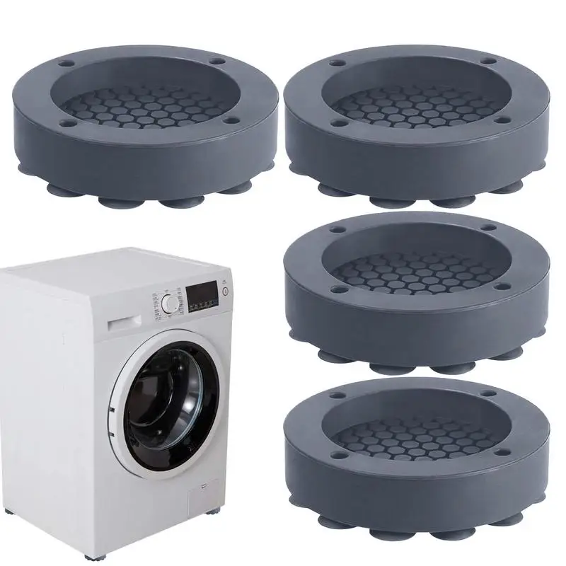 Shock Absorbing Washer Pads Shock Absorbing Mat Washing Machine Support Anti Vibration Pads Enlarged Washer Mat Protector For