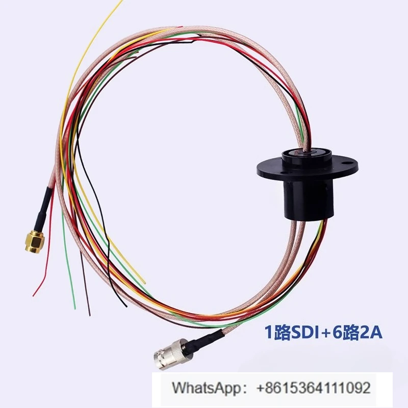 

Analog signal slip ring high definition 1 SDI + 6 2A camera rocker arm transmission analog signal ball machine slip ring