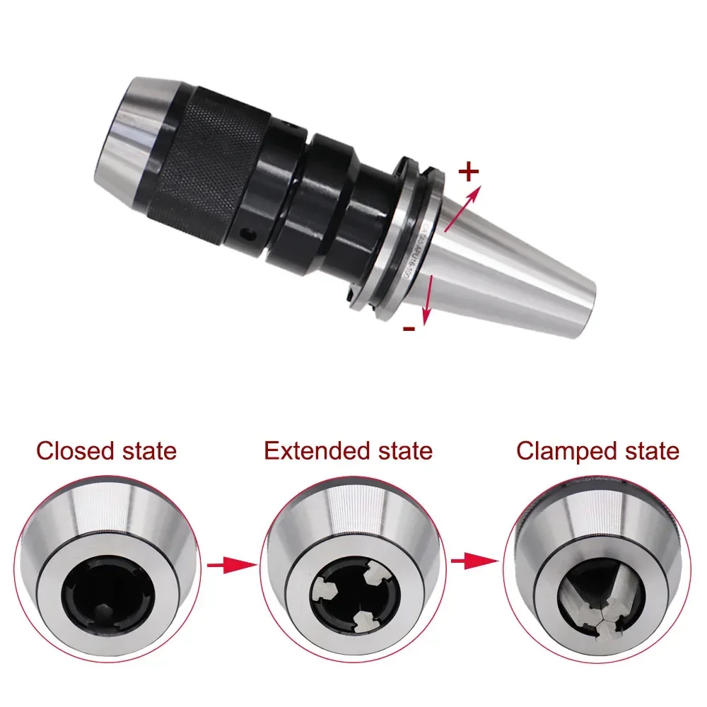 CAT Integrated Keyless Drill Chucks CAT40 CAT50 APU08 APU13 APU16 Keyless Drill Chucks Tool Handle for CNC Drill Milling Machine