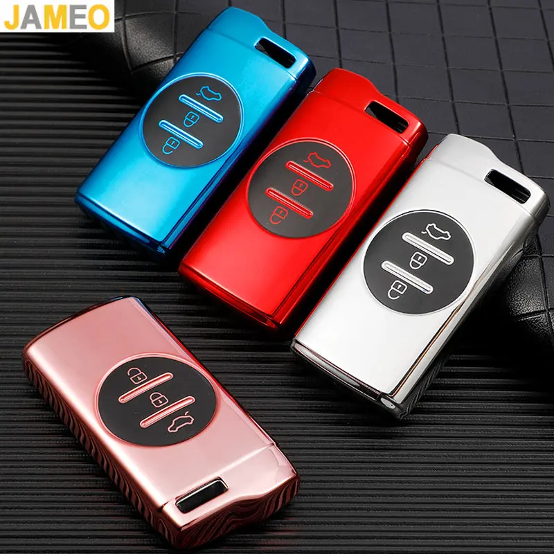 Soft TPU Car Key Cover Case Shell For Chery Tiggo 8 Arrizo 5 Pro Gx 5x eQ7 Chery Tiggo 7 Pro 2020 Accessories Styling Keychain