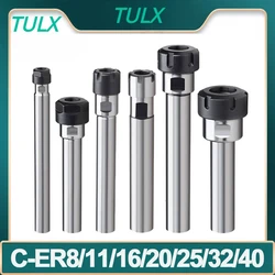 TULX 콜릿 척 거치대 CNC 밀링 연장 공구, C6 C8 C10 C12 C16 C20 C25 C32 ER8 ER11 ER16 ER20 ER25 ER32 60L 100L 150L