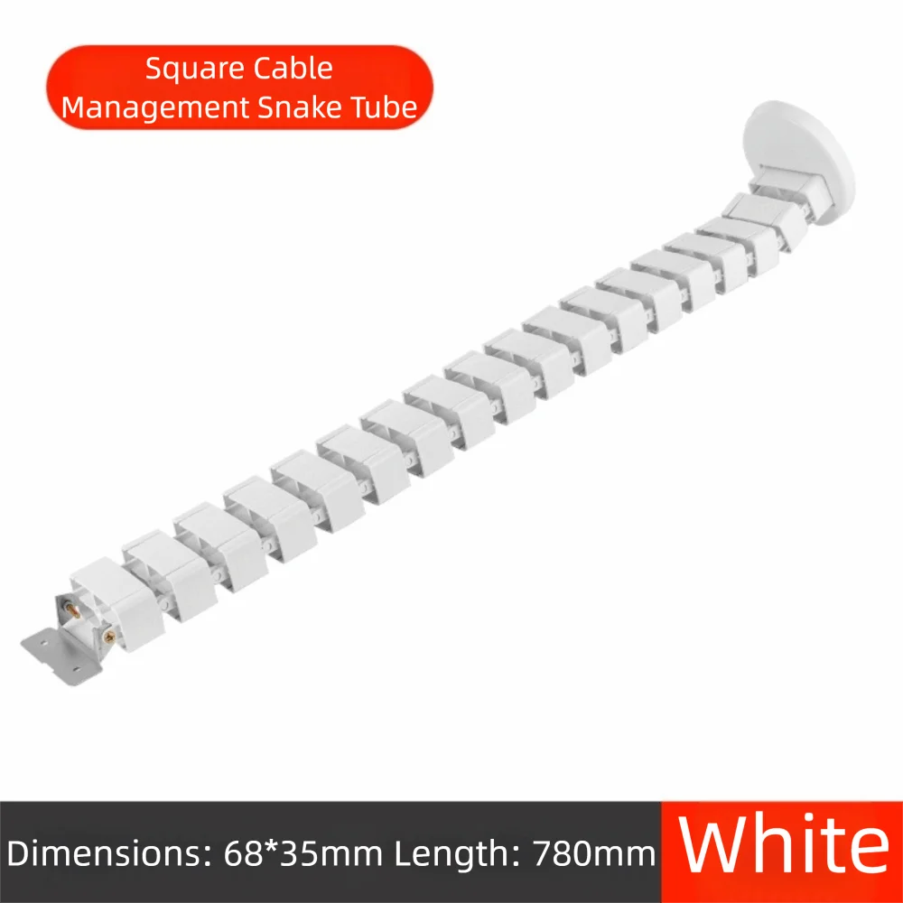 Clamp-On Design Wire Spine Cable Sleeve Quad Entry Height Adjustable Wire Management Workstation Vertebrae Structure