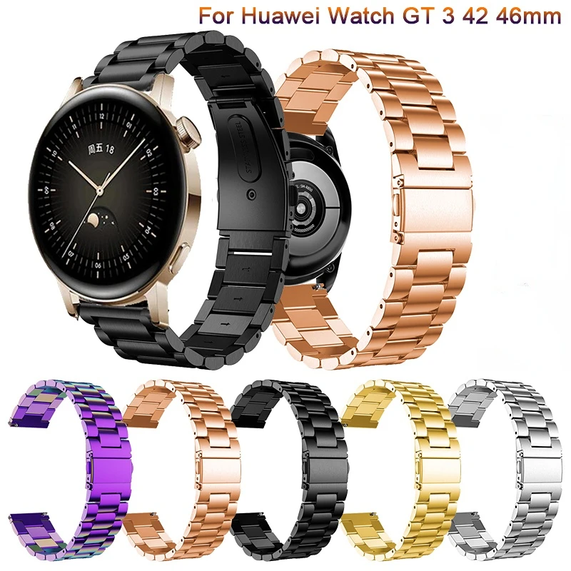 

Stainless Steel Strap For Huawei Watch GT3 46mm 42mm Band For GT2 46mm 42mm Quick Release Bracelet For Amazfit GTR 3 pro Correa