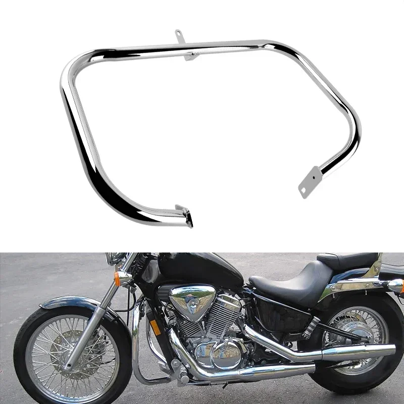 

Motorcycle Accessories Engine Guard Landing Crash Bar Chrome Frame Bumper For Honda Shadow Steed VT400 VLX600 VT600 1999-2008