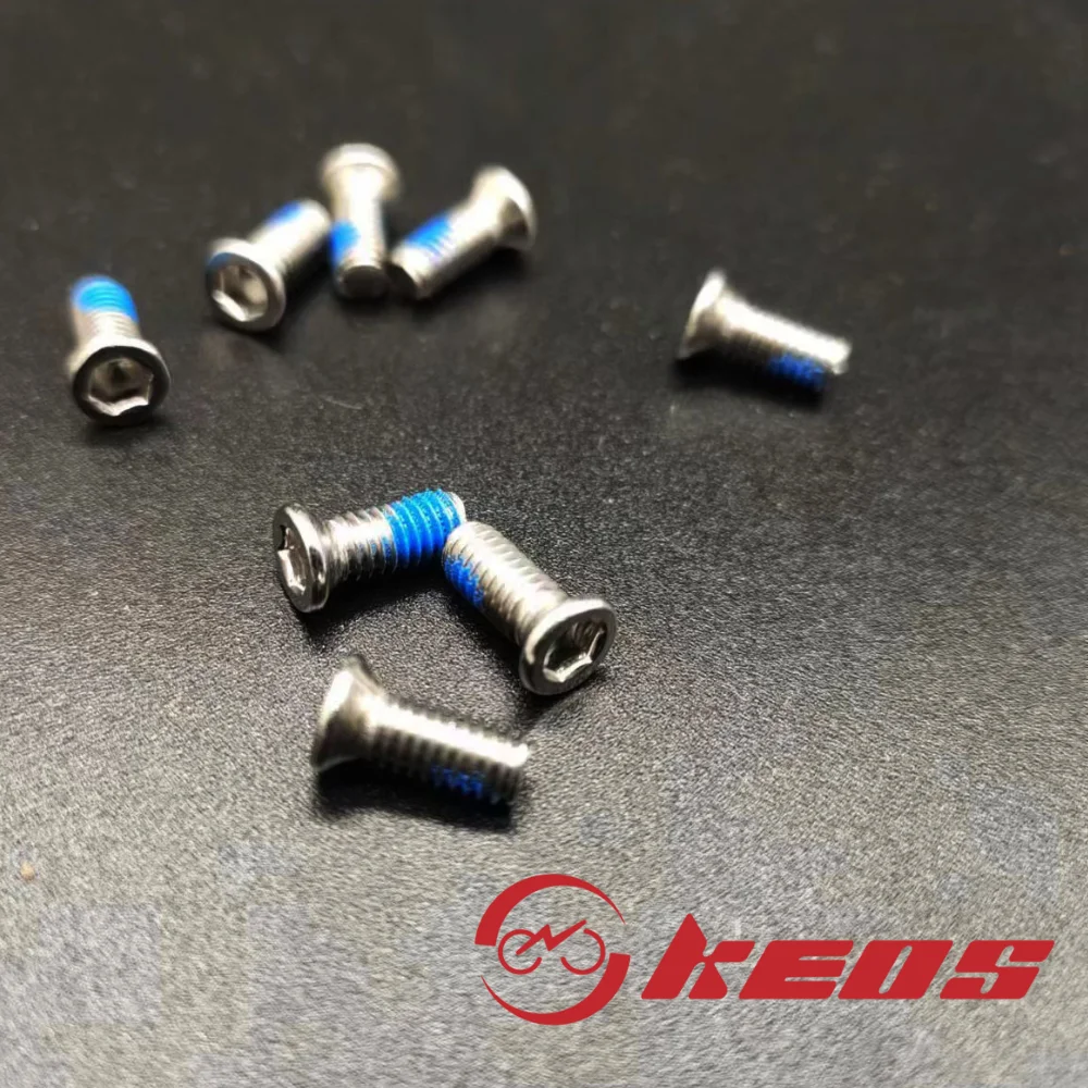 KEOS ขี่อุปกรณ์เสริมสกรูเรียบ ForSram QUARQ Rival AXS Force สีแดง KEOS สแตนเลส Chainring Crank Bolts Pack Of 8