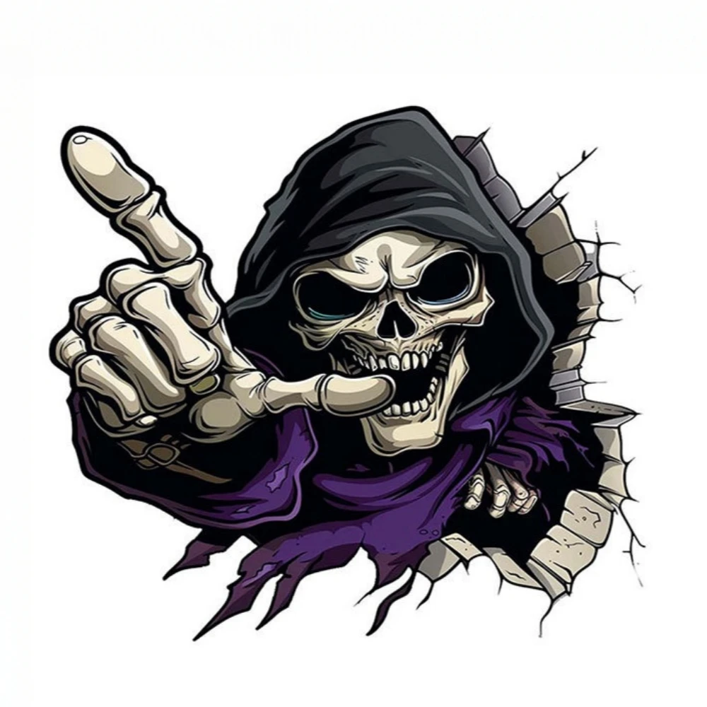 

Creative Skeleton Car Stickers Motorcycle Electric Car Stickers Personalized Decoration Scratch Covering Treatment Stickers