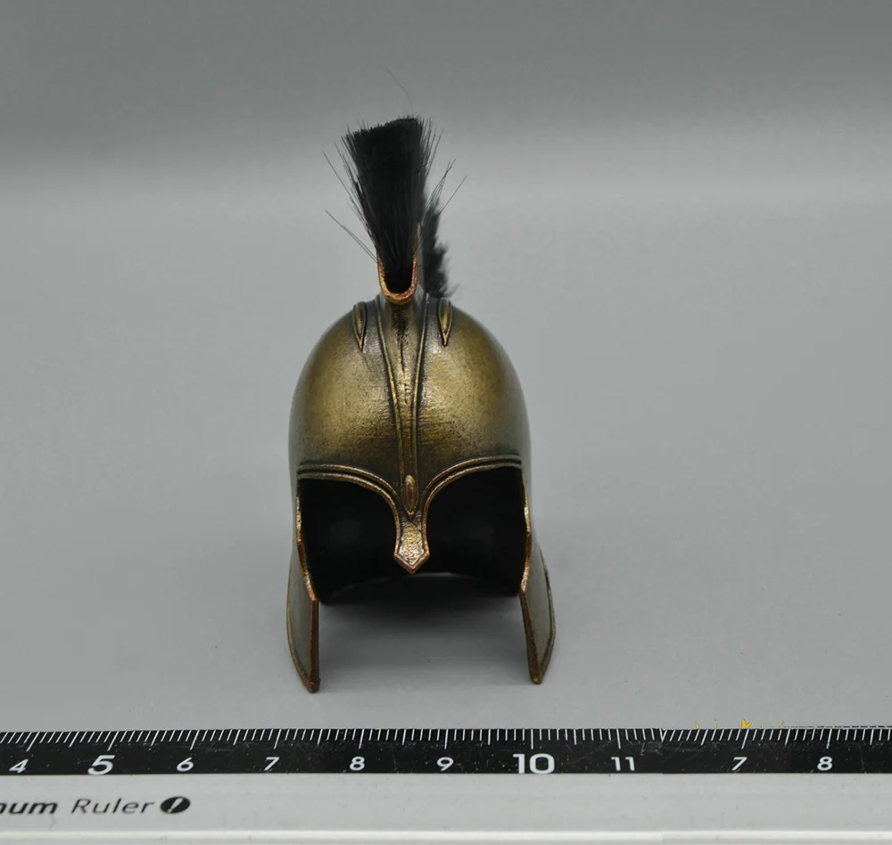 HHMODEL & HAOYUTOYS HH18048 HH18049 The First Warrior Of Greece Solider Military Head Helmet Metal Material For 12