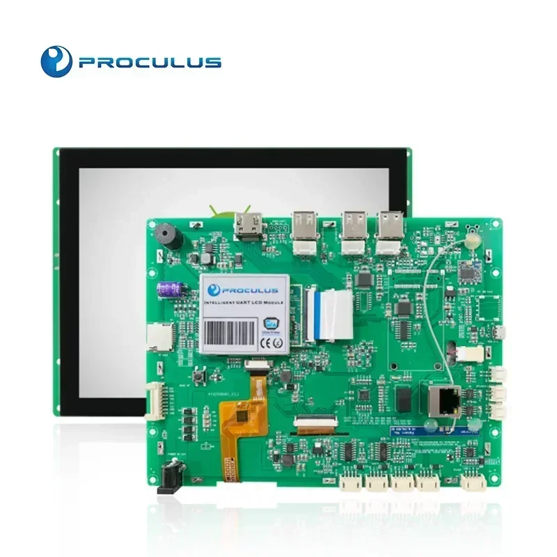 Module display screen touch panel controller board，Proculus 8 inch China android modules RK3128 flexible LCD