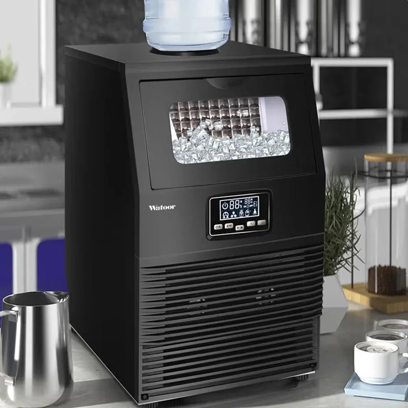 Electactic Ice Maker Commercial Ice Machine 100Lbs/Day Stainless Steel Ice Machine Ideal For Restaurant