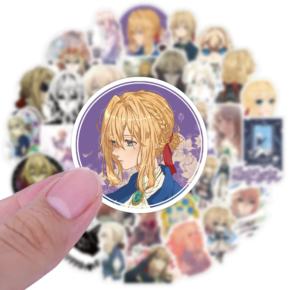 10/30/50pcs Violet Evergarden Japanese Anime Graffiti  Sticker Cartoon Infinite Love Birthday Phone Laptop Decal Decor Stickers