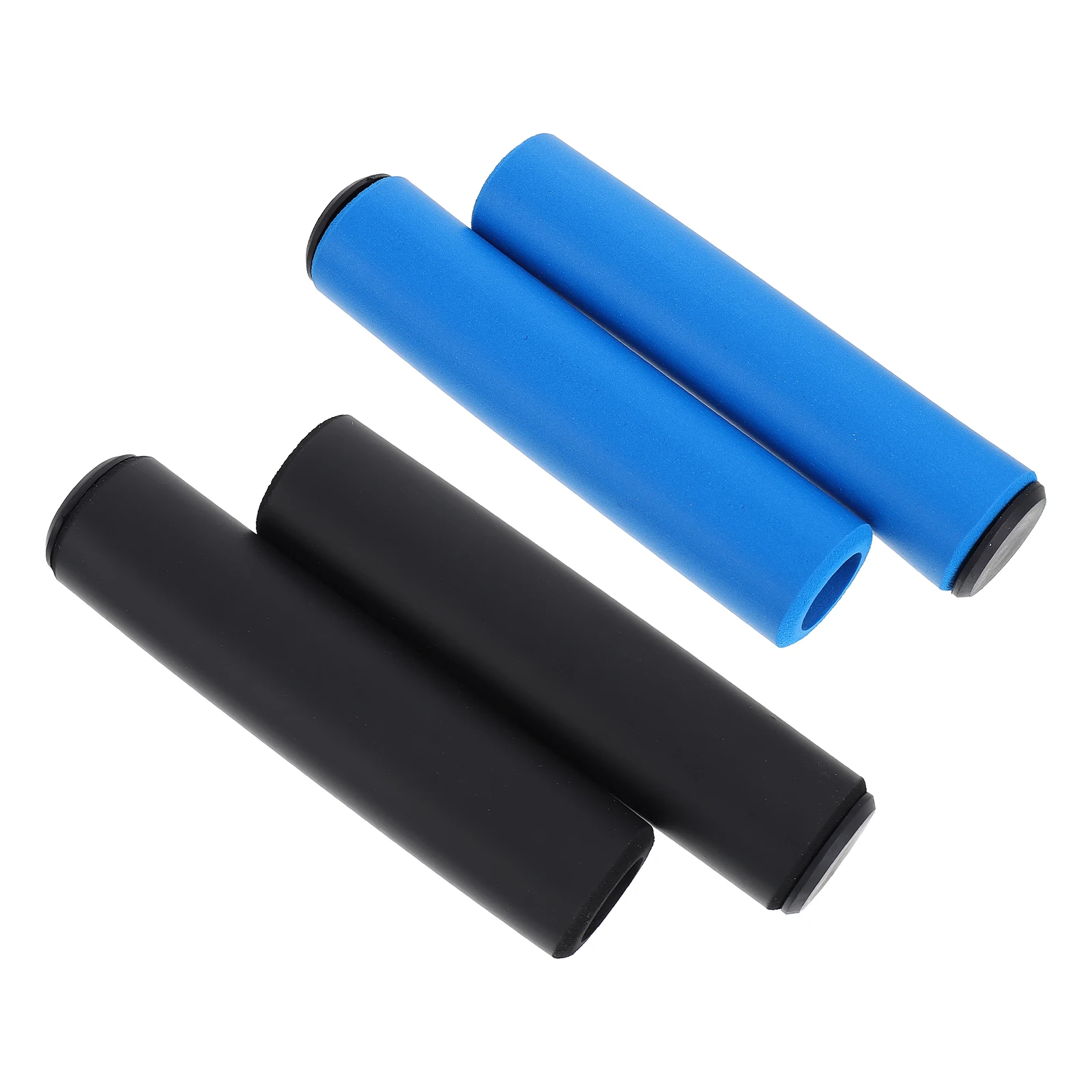 

2 Pairs Sponge Handlebar Grips Non Slip Durable Covers Blue Bike Handle Cover Comfortable Bike