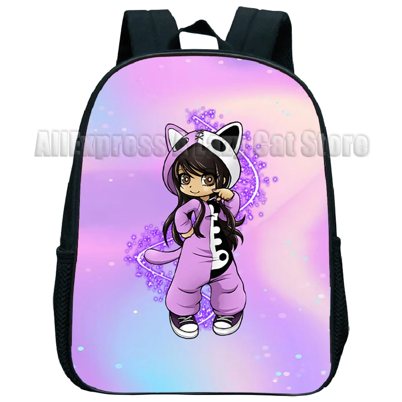 Aphmau Meows Cat Cartoon Backpack Baby Boys Girls Donut Cat Aphmau Meows Cat Children Schoolbag Kindergarten Kids Toys